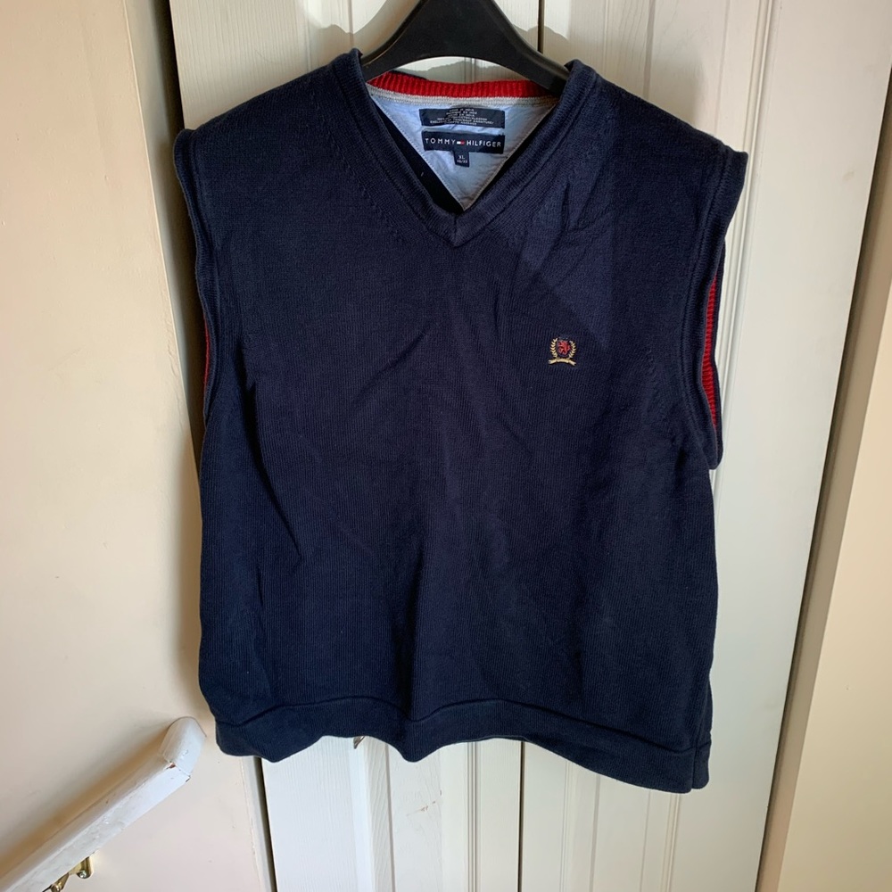 Tommy Hilfiger XL Navy Sweater Vest